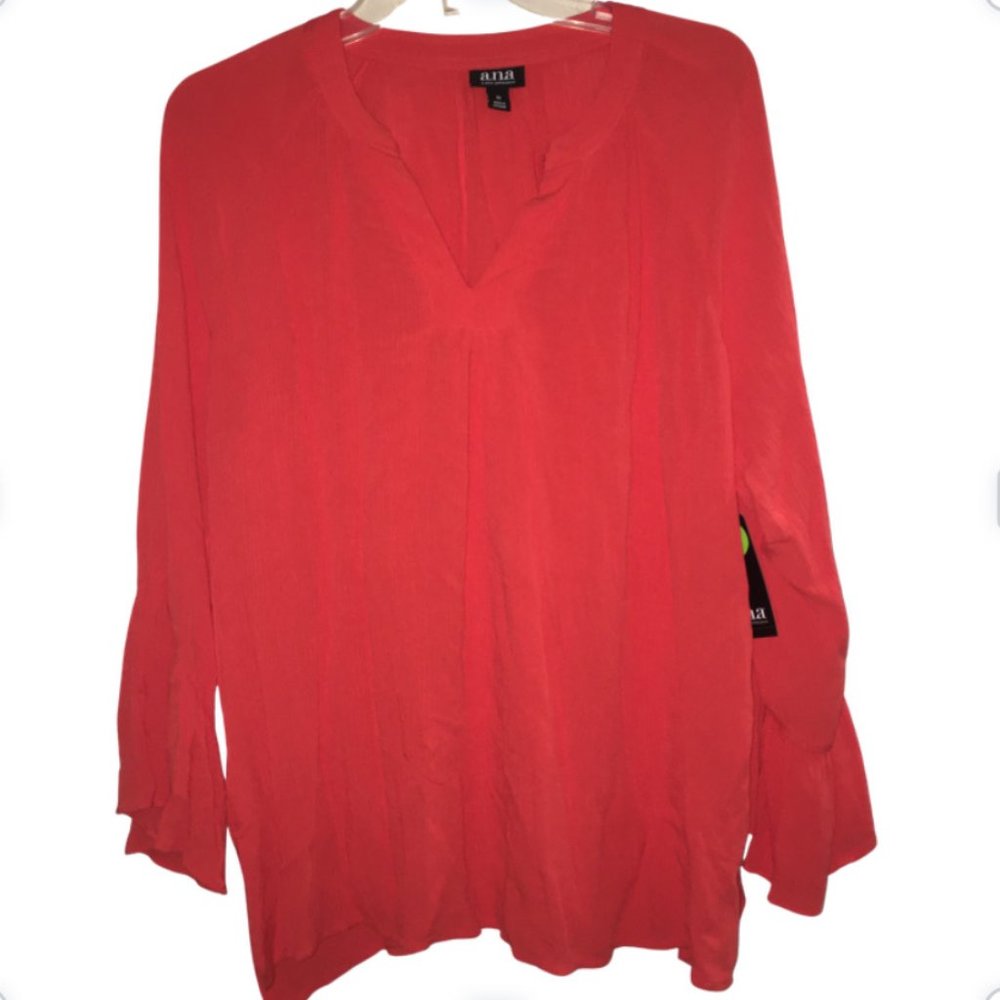 NWT-Orange-Red Ana Top